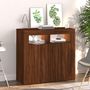 Voir la diapositive 5 : VIDAXL Buffet avec lumieres LED chene marron 80x35x75 cm