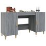 Voir la diapositive 5 : VIDAXL Bureau Sonoma gris 140x50x75 cm Bois d'ingenierie