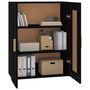 Voir la diapositive 4 : VIDAXL Armoire murale noir 69,5x32,5x90 cm bois d'ingenierie