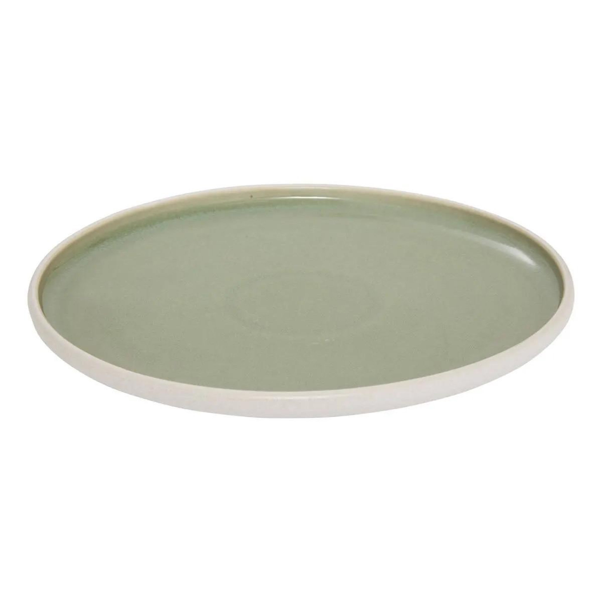 Voir la diapositive 2 : SECRET DE GOURMET Lot de 6 assiettes plates  chiara  27cm vert