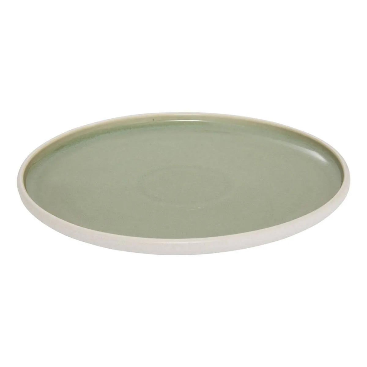 SECRET DE GOURMET Lot de 6 Assiettes Plates  Chiara  27cm Vert