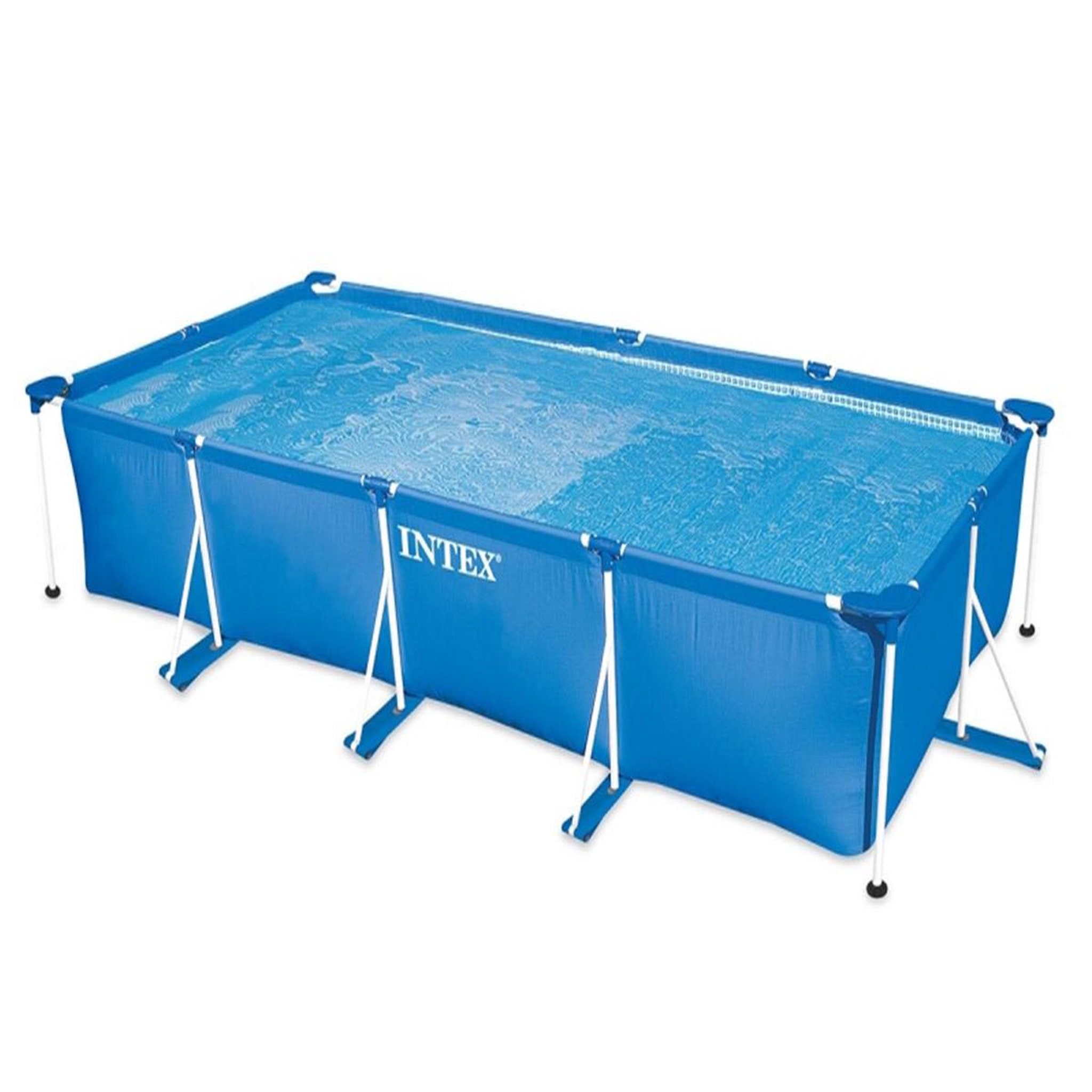 Voir la diapositive 1 : INTEX Piscine tubulaire rectangulaire 4,50 x 2,20 x 0,84 m - Intex
