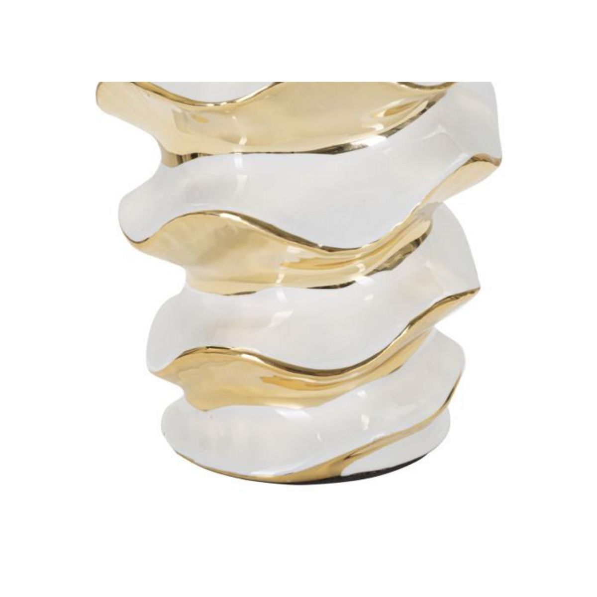 Paris Prix Lampe à Poser en Céramique  Space  53cm Blanc & Or