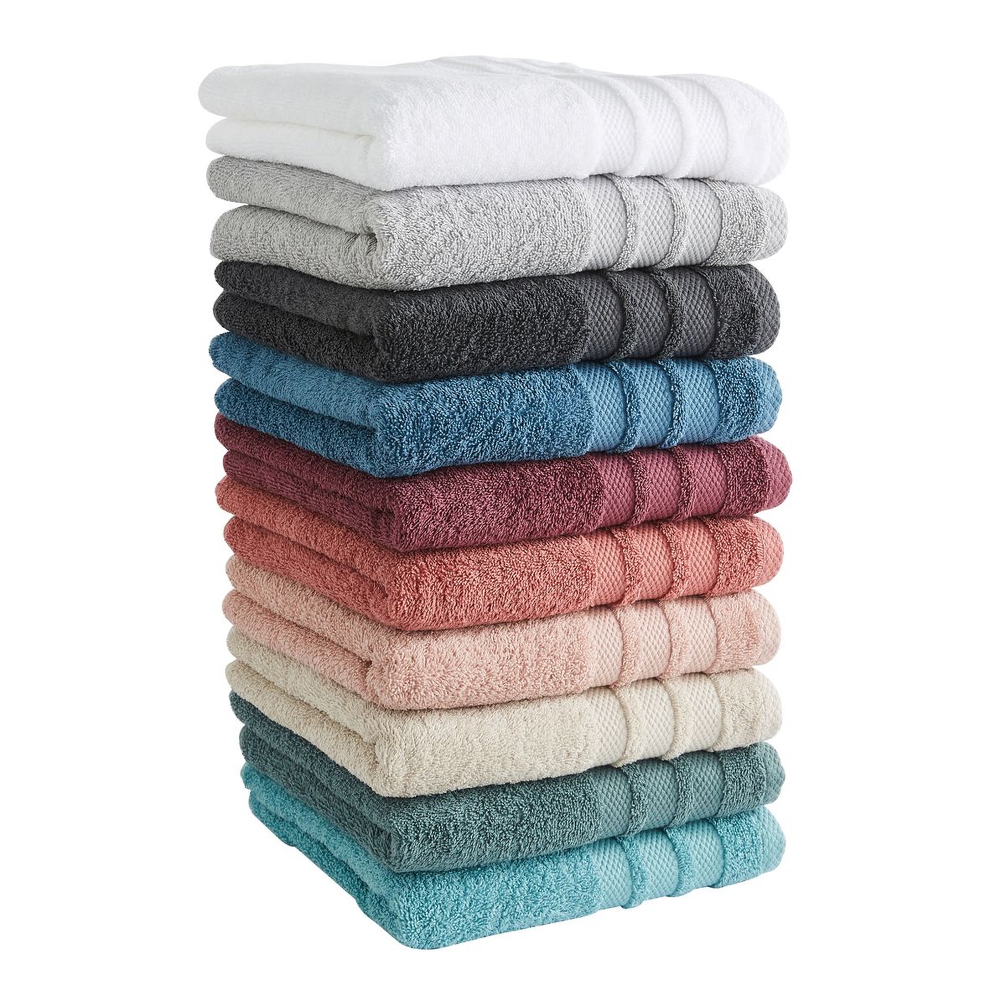 Voir la diapositive 3 : ACTUEL Serviette invité unie en coton 500 g/m²