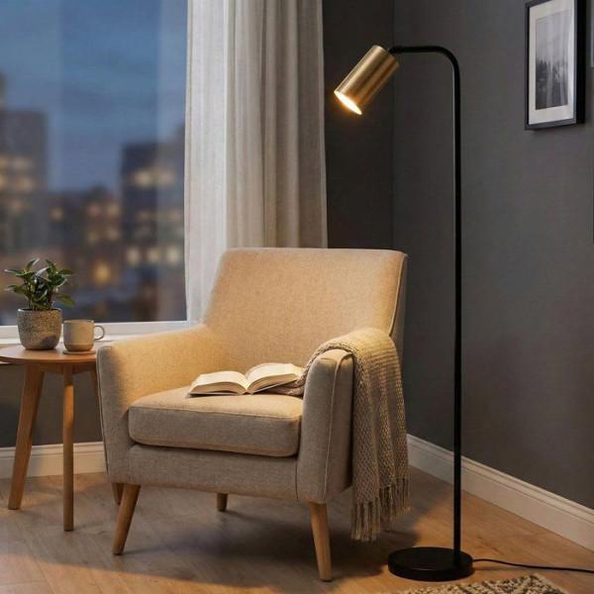 Voir la diapositive 4 : MRED Lampadaire D BY M.RED Black Vintage - Métal - Style industriel - Design rétro