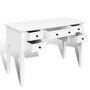 Voir la diapositive 4 : VIDAXL Bureau blanc a 5 tiroirs