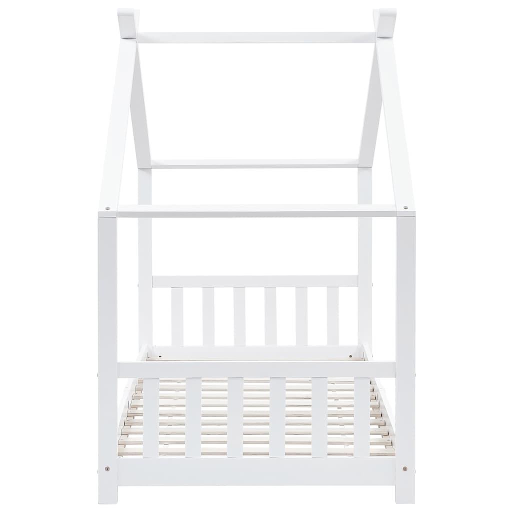 Voir la diapositive 5 : VIDAXL Cadre de lit d'enfant Blanc Bois de pin massif 90 x 200 cm