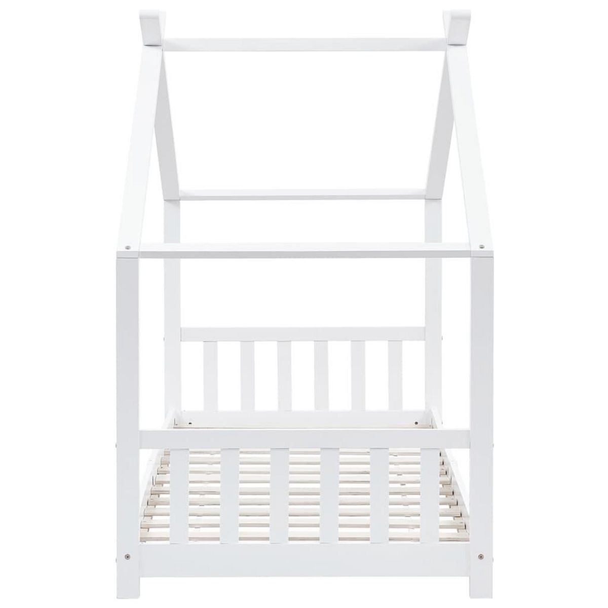 VIDAXL Cadre de lit d'enfant Blanc Bois de pin massif 90 x 200 cm