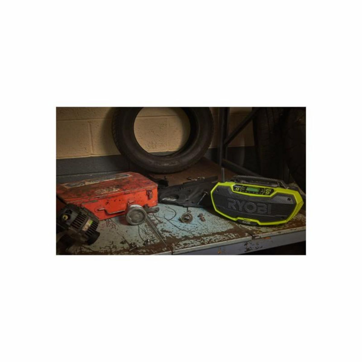 Ryobi Radio d'atelier RYOBI stéréo 18V One+ - sans batterie ni chargeur R18RH-0