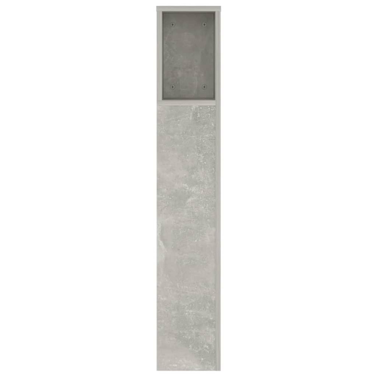 VIDAXL Armoire de tete de lit Gris beton 140x18,5x104,5 cm
