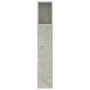Voir la diapositive 4 : VIDAXL Armoire de tete de lit Gris beton 140x18,5x104,5 cm