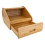 Voir la diapositive 2 : FIVE Boîte à Pain en Bambou  Tiroir  30cm Naturel