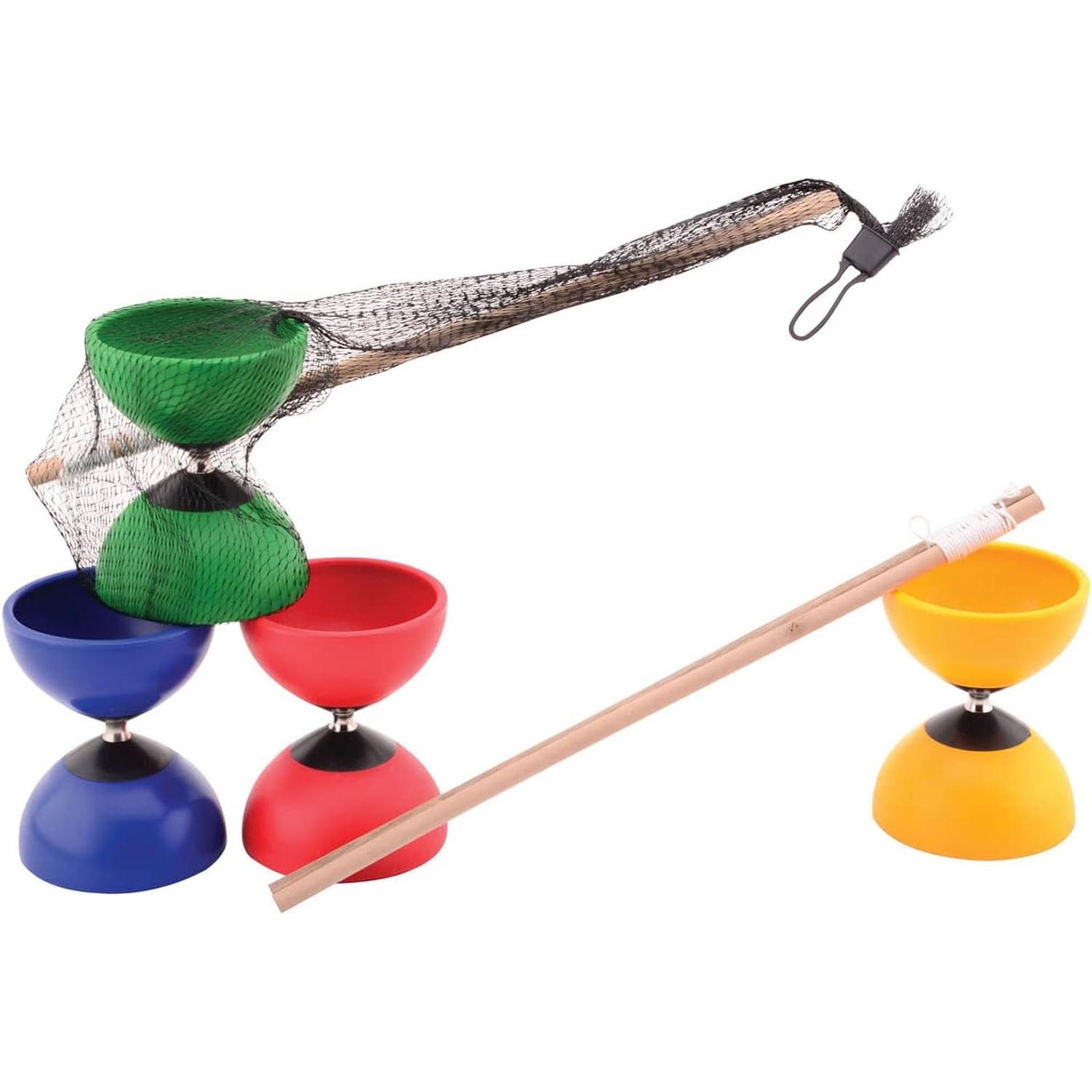 Voir la diapositive 5 : JohnToy Outdoor Fun Diabolo avec baguettes en bois