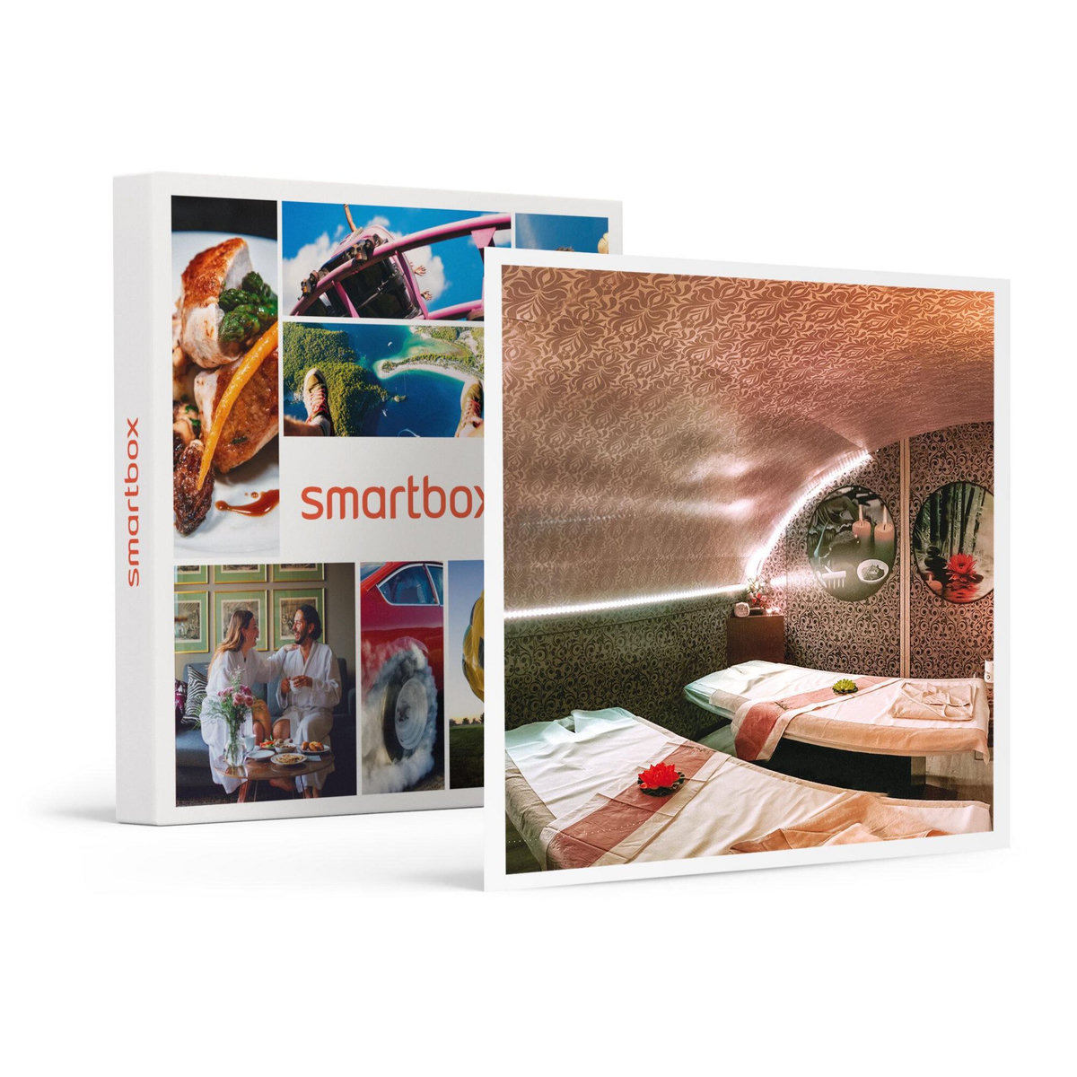 Smartbox Parenthèse de relaxation thaï en duo : massage aux huiles chaudes et sauna à Paris - Coffret Cadeau Bien-être