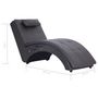 Voir la diapositive 6 : VIDAXL Chaise longue de massage avec oreiller Gris Similicuir