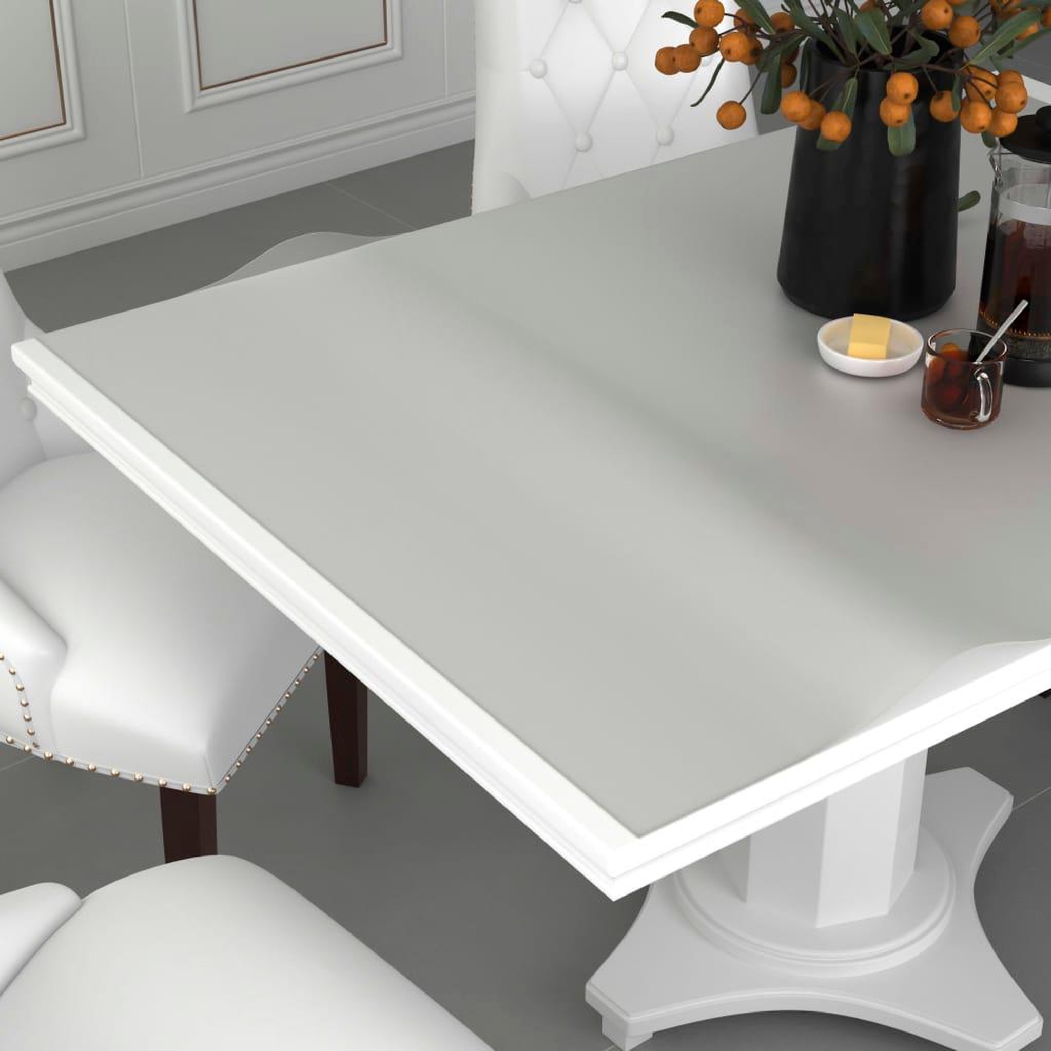 VIDAXL Rouleau mat de protection de table 0,9x15 m 2 mm PVC