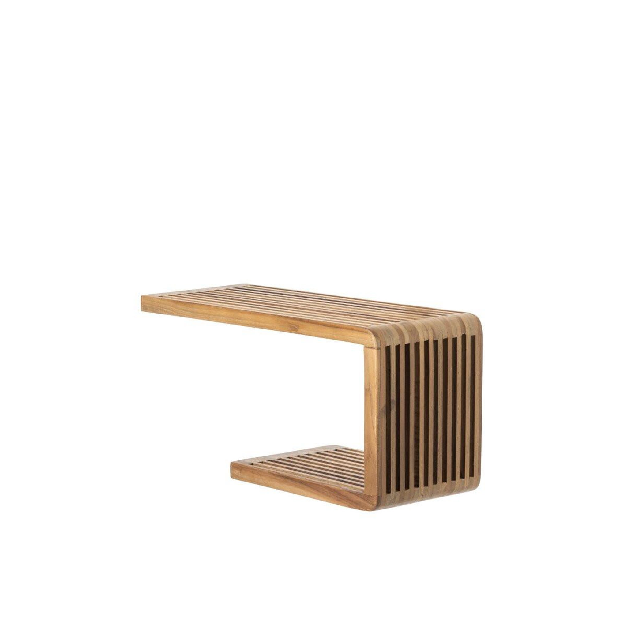 Voir la diapositive 2 : J-LINE Étagère murale en bois  lars  50cm naturel