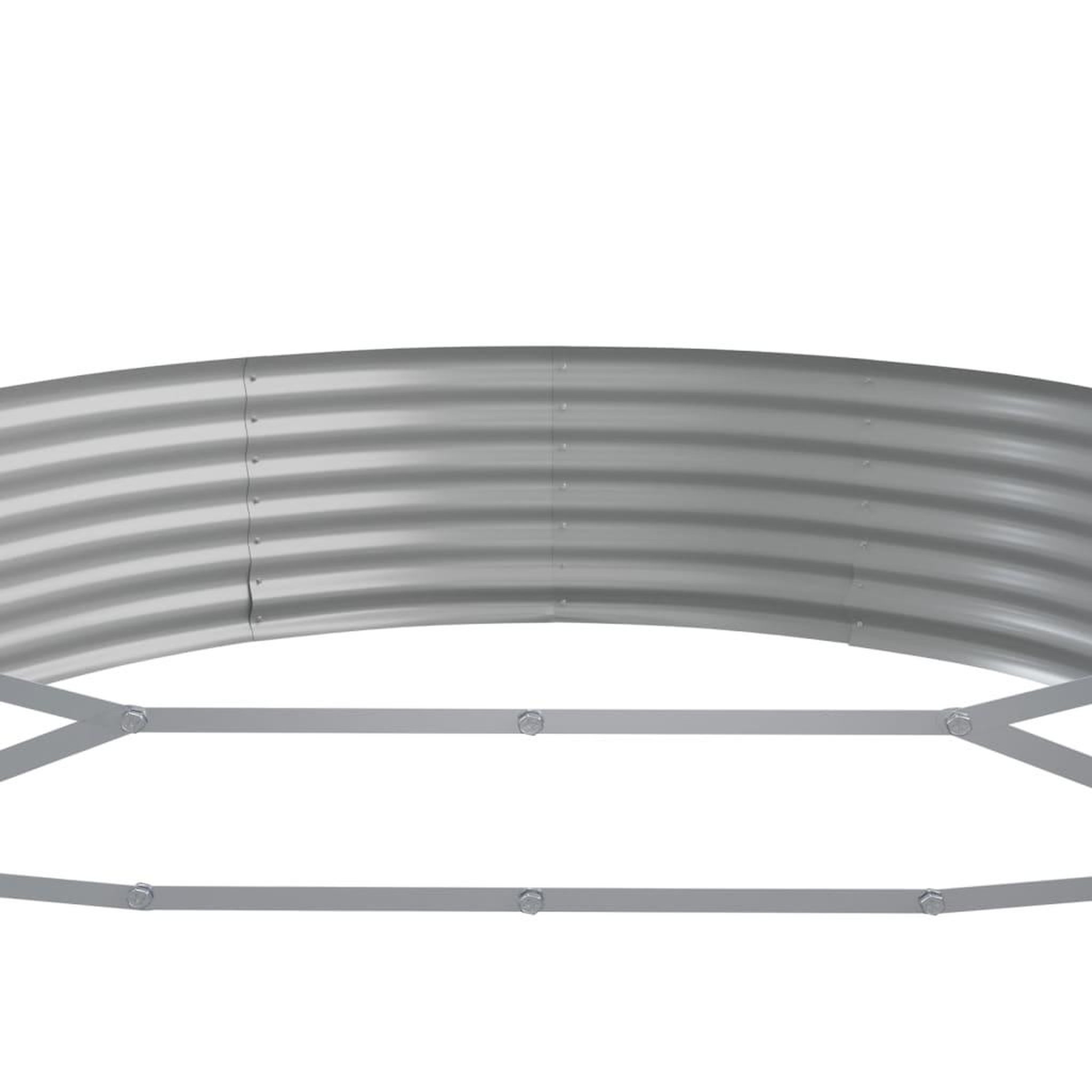 Voir la diapositive 5 : VIDAXL Lit sureleve de jardin Acier enduit de poudre Argente