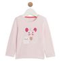 Voir la diapositive 1 : INEXTENSO T-shirt manches longues souris en coton bébé fille