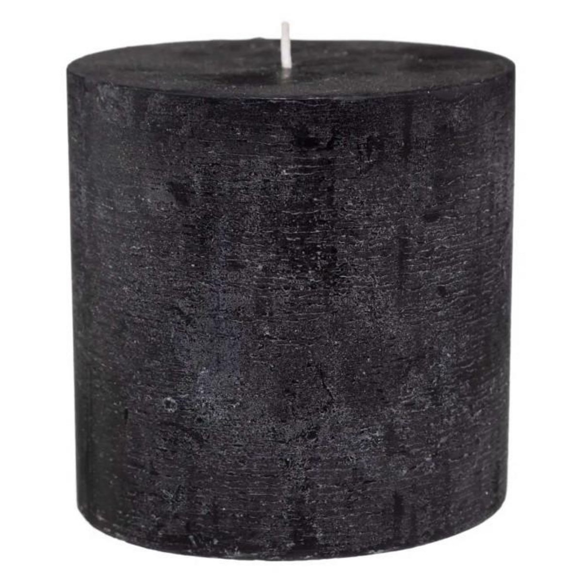 COMPTOIR DE LA BOUGIE Bougie Cylindrique  Rustic  10cm Noir