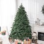 Voir la diapositive 4 : HOMCOM Sapin de Noël artificiel H.210 cm 1674 branches épines grand réalisme métal PVC PE vert
