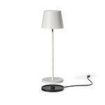 Lumisky Lampe de table sans fil - LUMISKY - KELLY WHITE - Aluminium blanc - LED blanc dimmable - Rechargeable - H38 cm