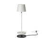 Voir la diapositive 1 : Lumisky Lampe de table sans fil - LUMISKY - KELLY WHITE - Aluminium blanc - LED blanc dimmable - Rechargeable - H38 cm