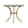 Voir la diapositive 1 : Paris Prix Table de Repas  Shanty  100cm Noir & Or