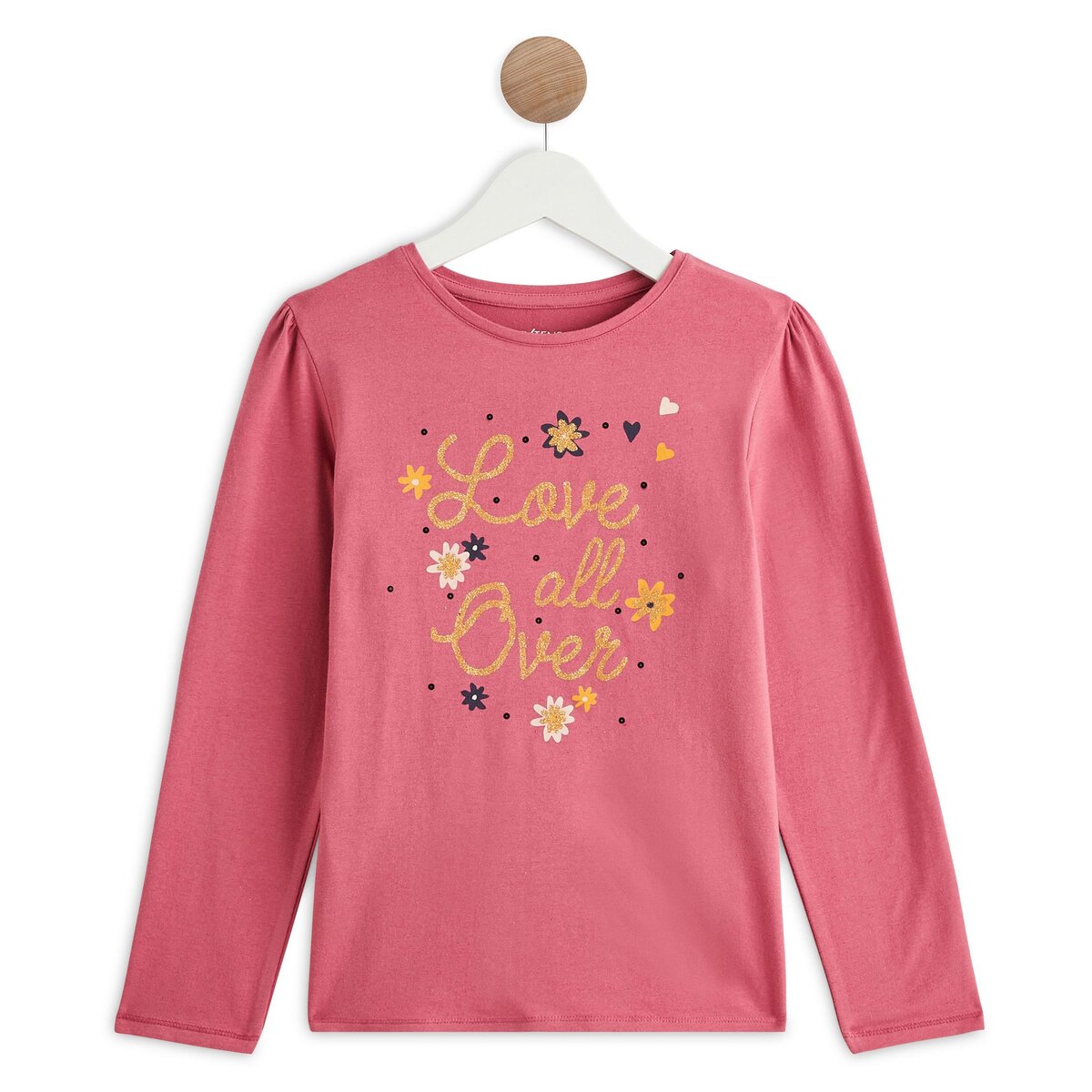 INEXTENSO T-shirt manches longues coeurs fille