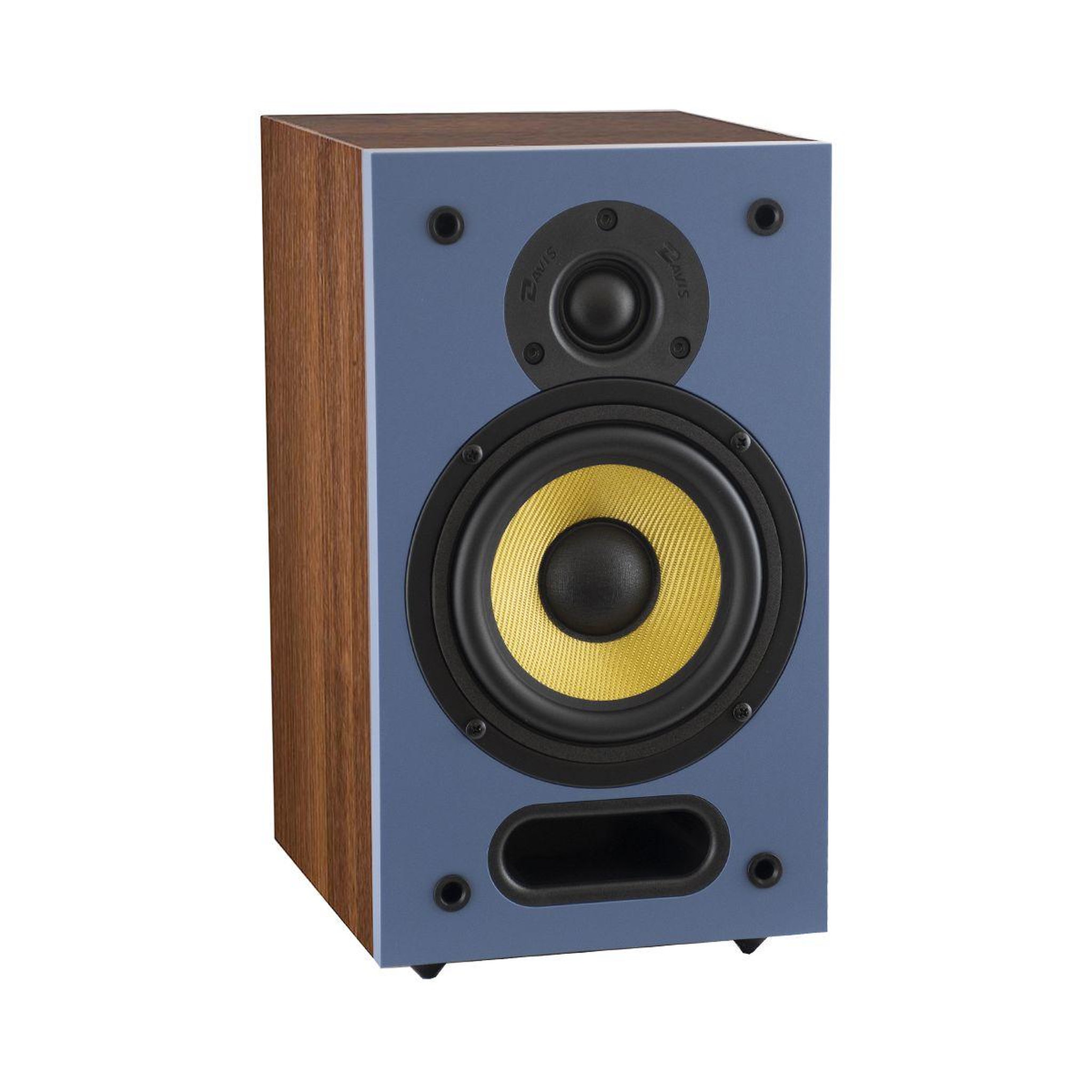 Voir la diapositive 3 : Davis Enceinte bibliothèque ARIANE 1 Bleu/Noyer x2