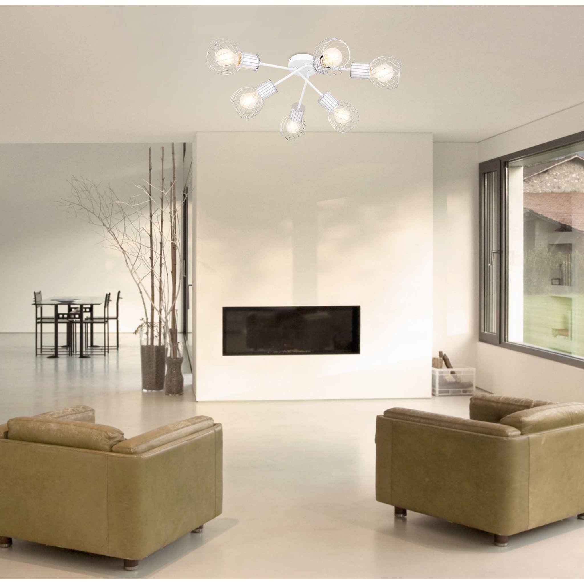 Voir la diapositive 4 : GLOBO Plafonnier rond design luise