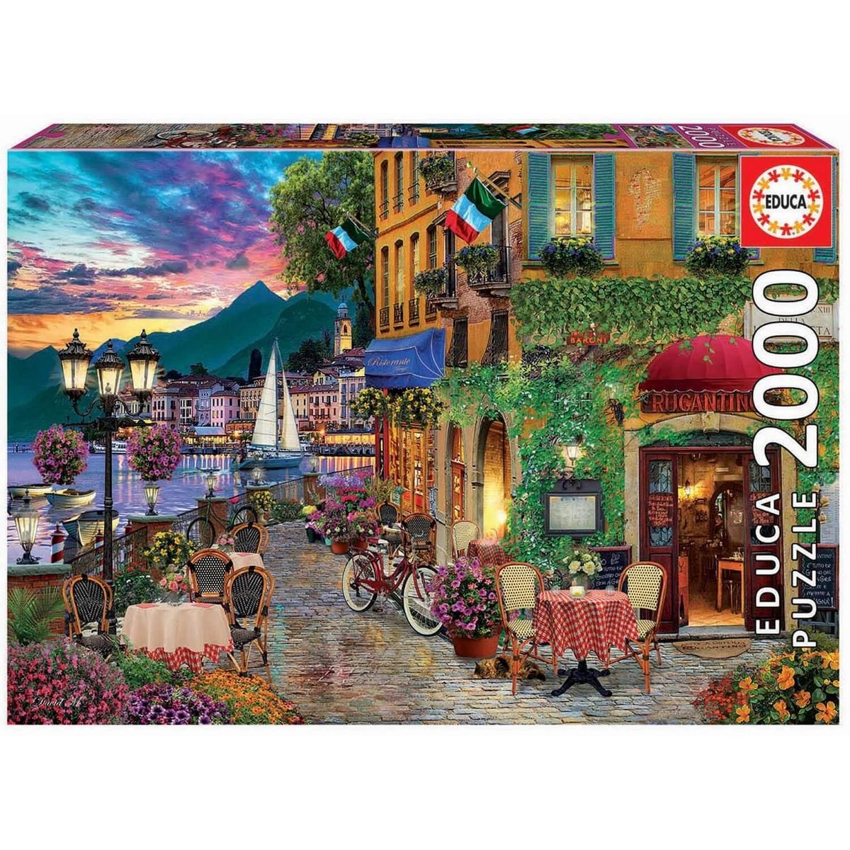 EDUCA Puzzle 2000 pièces : Charme italien
