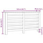 Voir la diapositive 6 : VIDAXL Cache-radiateur noir 149x20x82 cm bois d'ingenierie