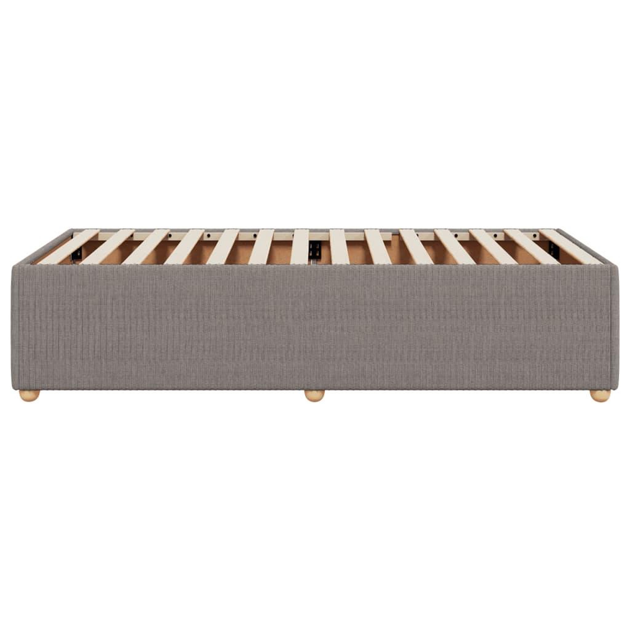 Voir la diapositive 5 : VIDAXL Cadre de lit sans matelas taupe 90x190 cm tissu