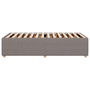 Voir la diapositive 5 : VIDAXL Cadre de lit sans matelas taupe 90x190 cm tissu