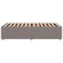 Voir la diapositive 5 : VIDAXL Cadre de lit sans matelas taupe 90x190 cm tissu