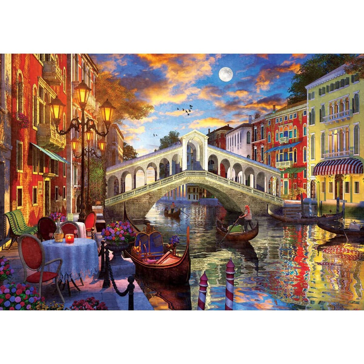 Art Puzzle Puzzle 1500 pièces : Pont du Rialto, Venise pas cher 