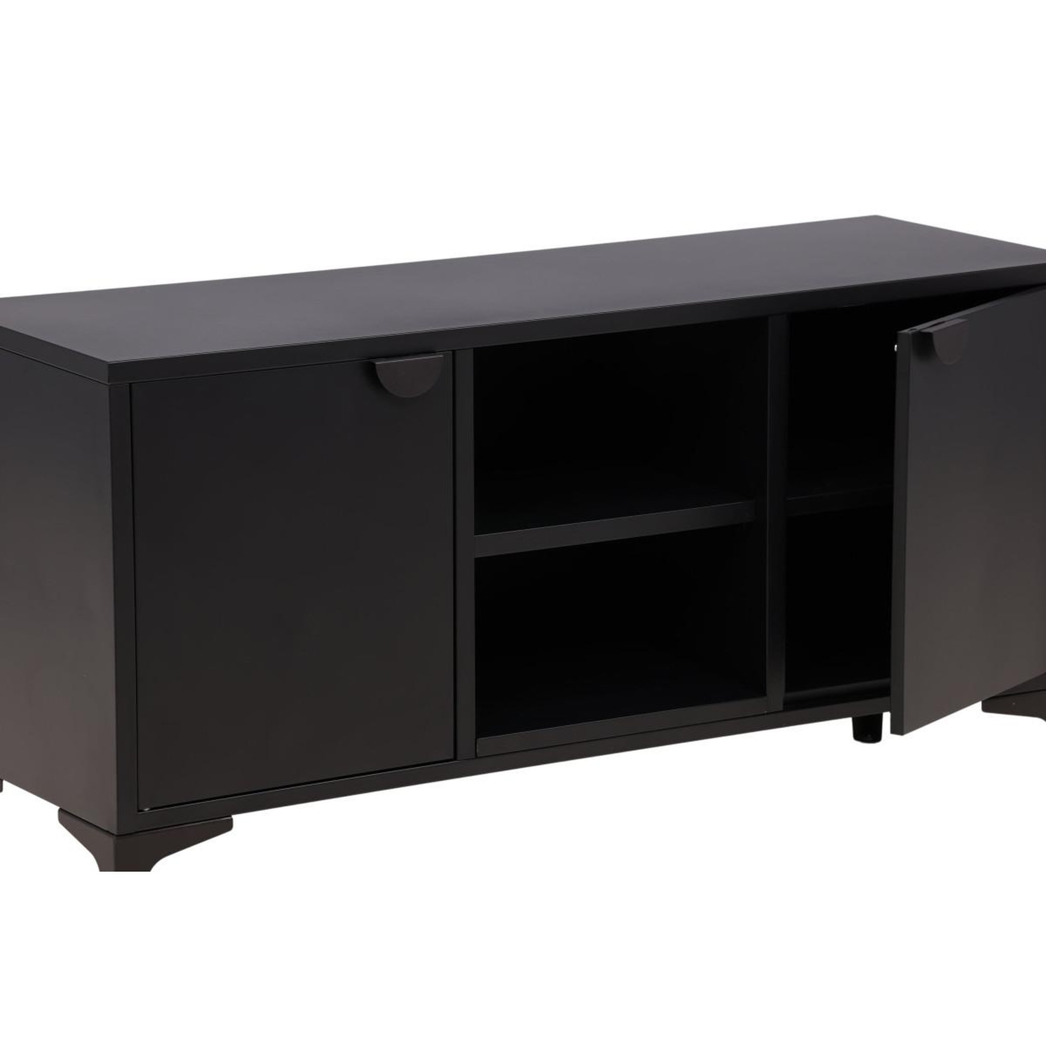 Voir la diapositive 6 : Paris Prix Meuble tv 2 portes  piring  120cm noir