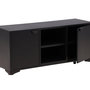 Voir la diapositive 6 : Paris Prix Meuble TV 2 Portes  Piring  120cm Noir