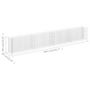 Voir la diapositive 6 : VIDAXL Lit sureleve a gabion Acier galvanise 360x30x60 cm