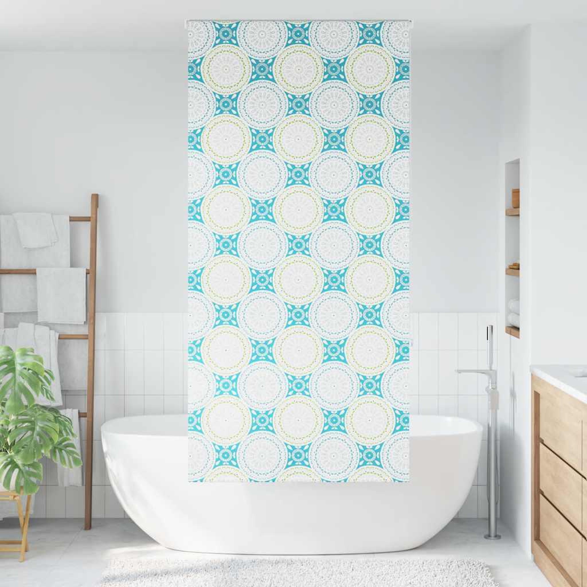 Voir la diapositive 2 : VIDAXL Store enrouleur de douche 90x240 cm largeur du tissu 86 cm