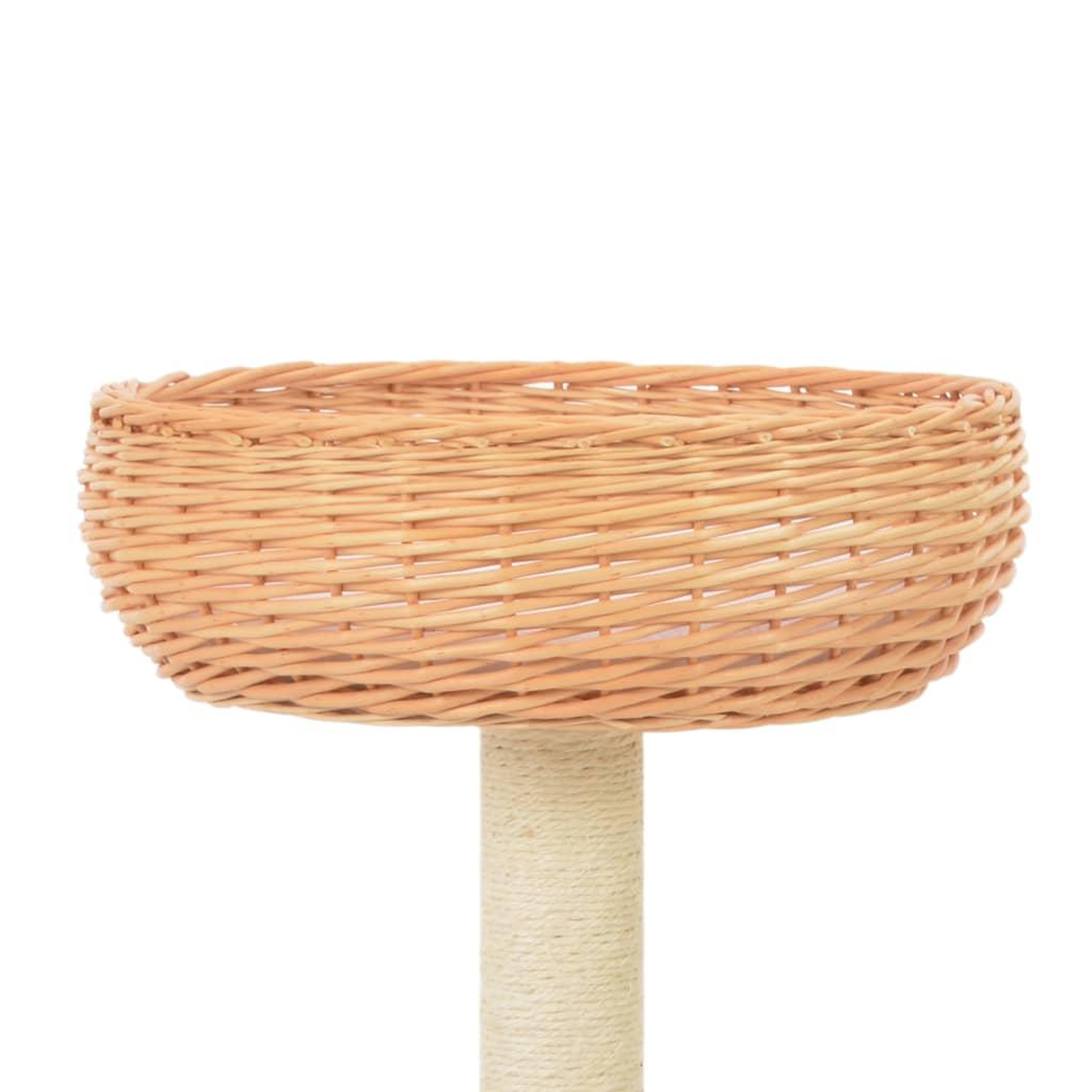 Voir la diapositive 3 : VIDAXL Arbre a chat avec griffoir en sisal Naturel Bois de saule