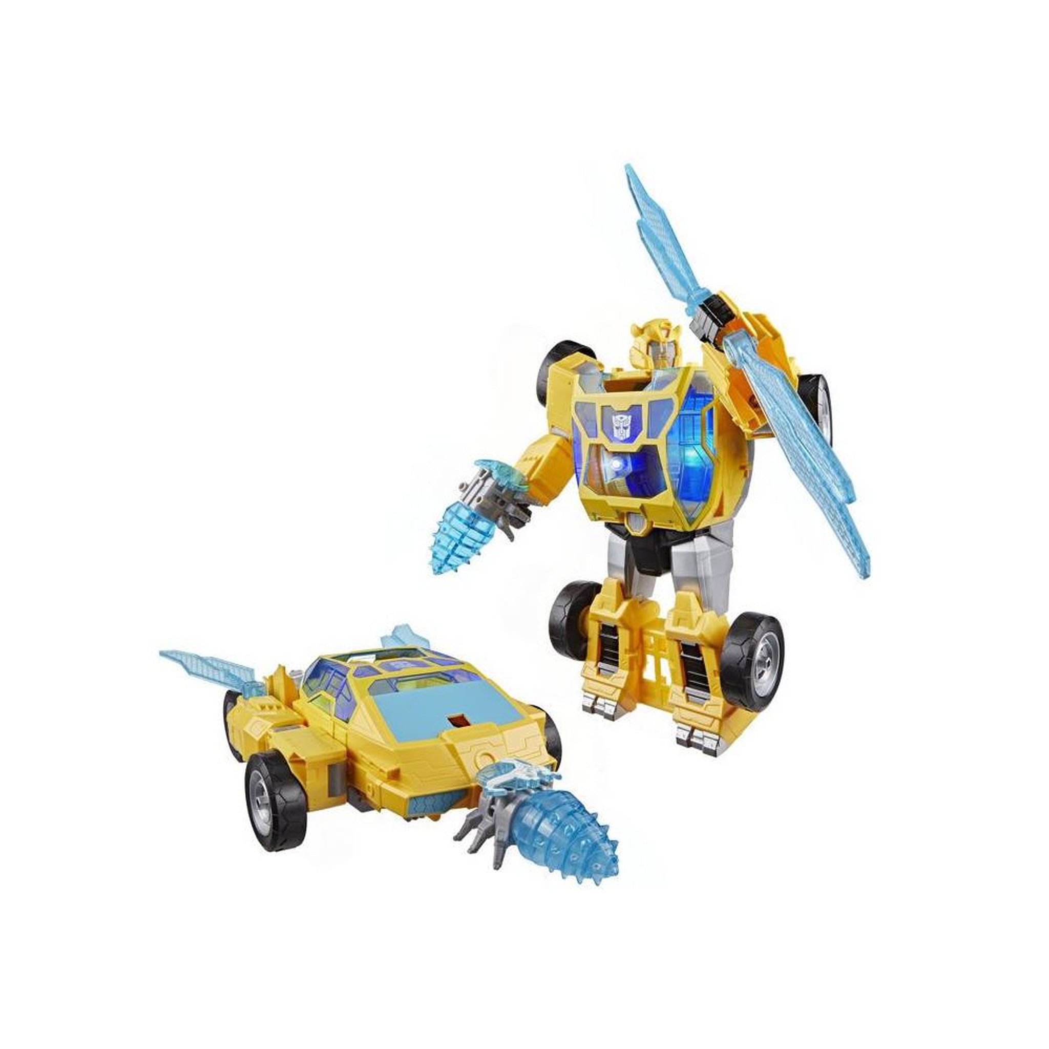 Voir la diapositive 3 : HASBRO Figurine transformers cyberworld hasbro bumblebee 28 cm avec power spark, lumières et sons, conversion robot-véhicule