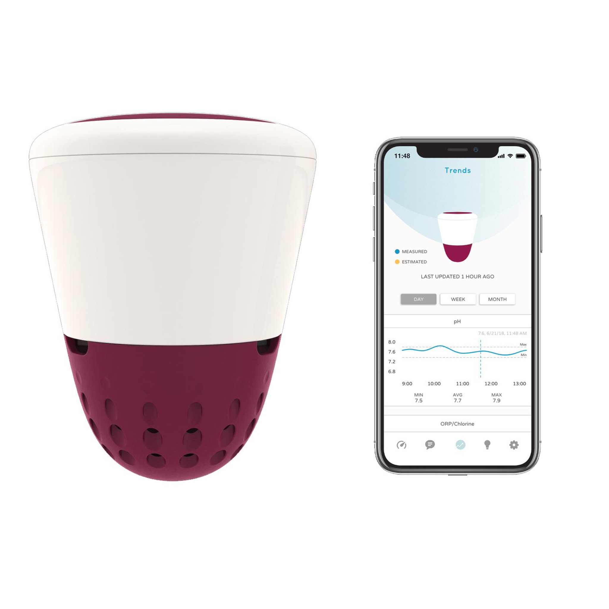 Voir la diapositive 1 : ONDILO Analyseur d'eau connecté wifi + bluetooth - ico spa salt