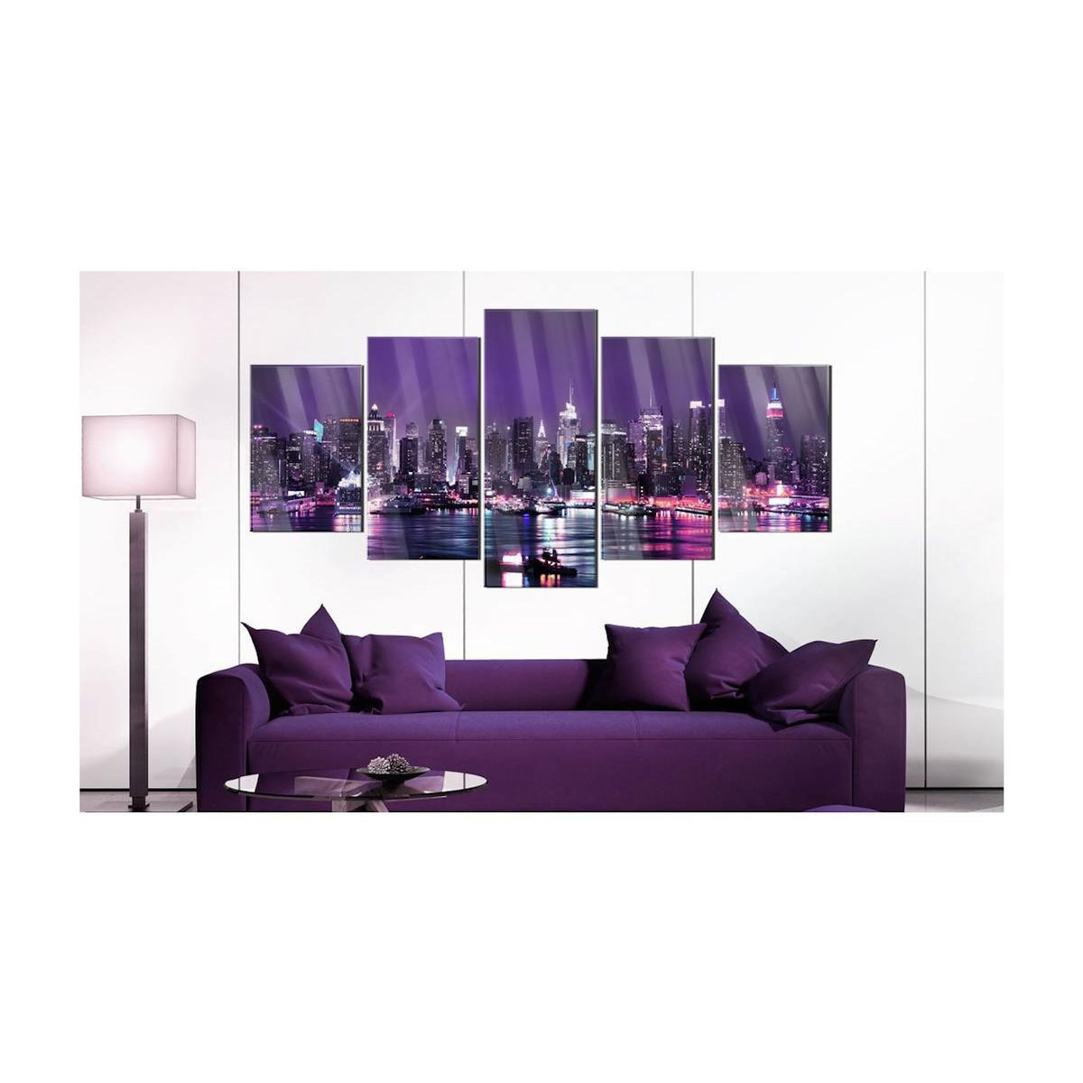 Paris Prix Tableau sur Verre Acrylique  Purple Sky