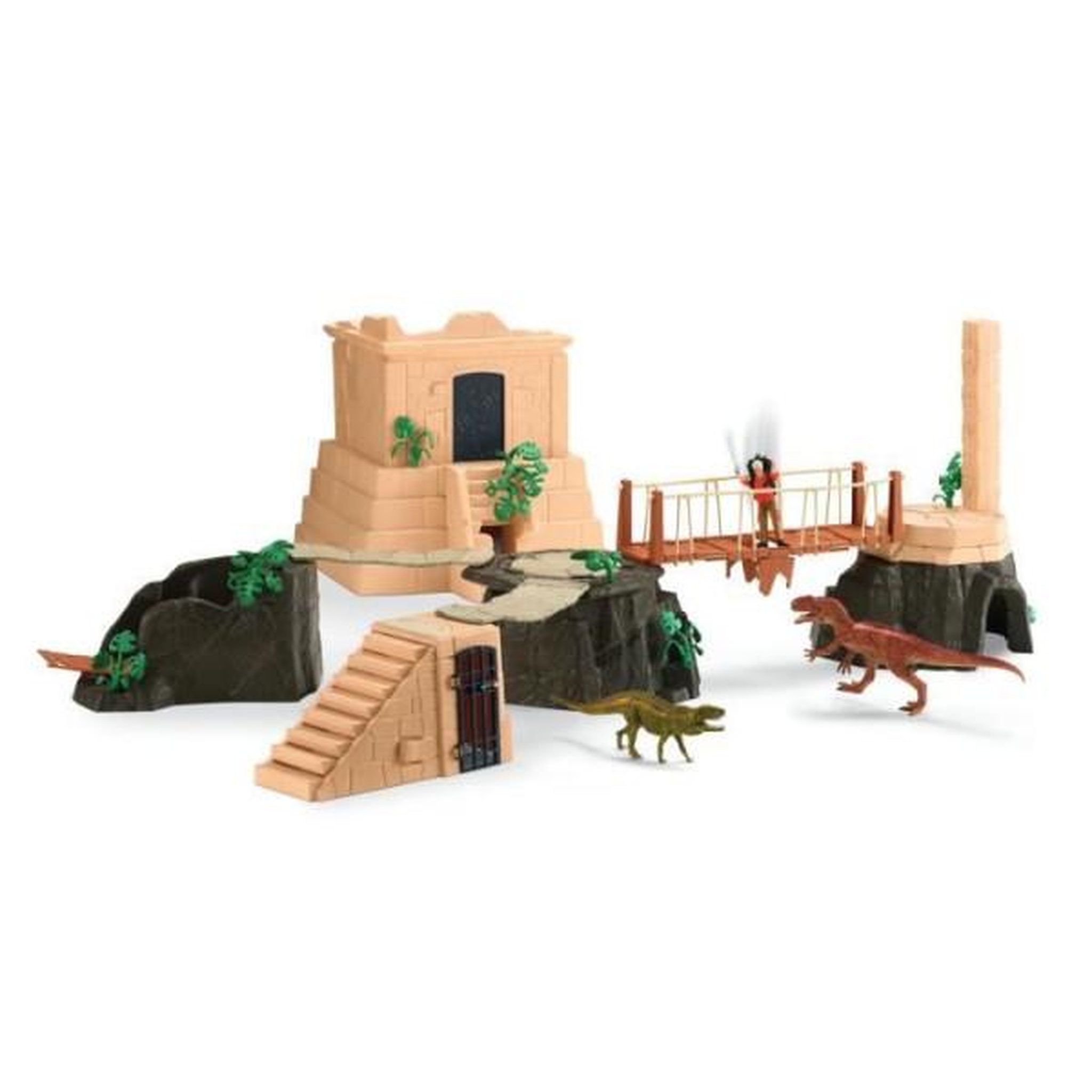 Voir la diapositive 2 : Schleich Grande Conquete du temple perdu, Playset figurines, SCHLEICH 42656 Dinosaurs, Des 4 ans
