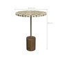 Voir la diapositive 4 : Rendez vous déco Table d'appoint ronde en bois de manguier et résine  D45 cm-Slimi