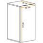 Voir la diapositive 2 : Paris Prix Bloc Mural Design  Switch IV  60cm Naturel
