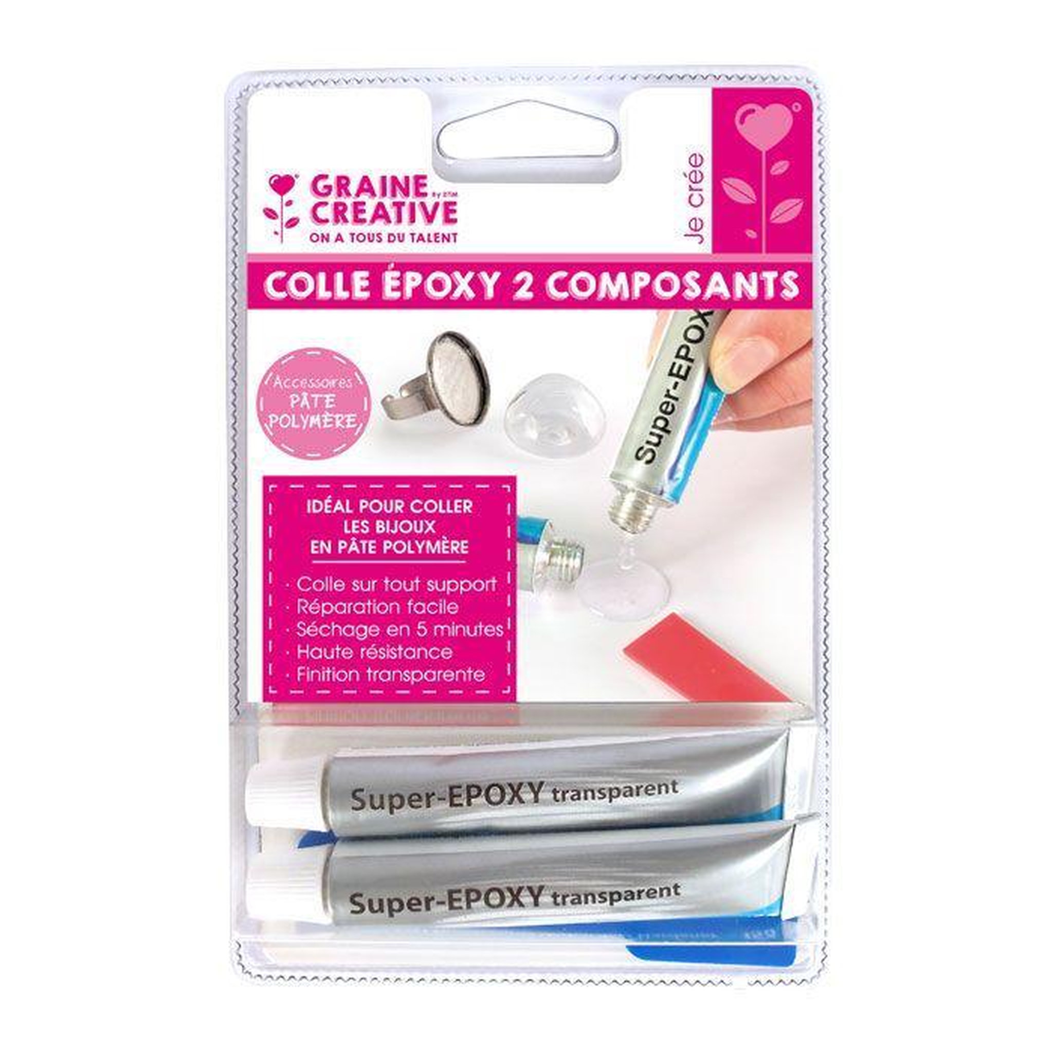 Graine créative Colle epoxy 2 composants pour pâte polymère