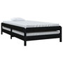 Voir la diapositive 5 : VIDAXL Lit empilable sans matelas noir 80x200 cm bois massif de pin